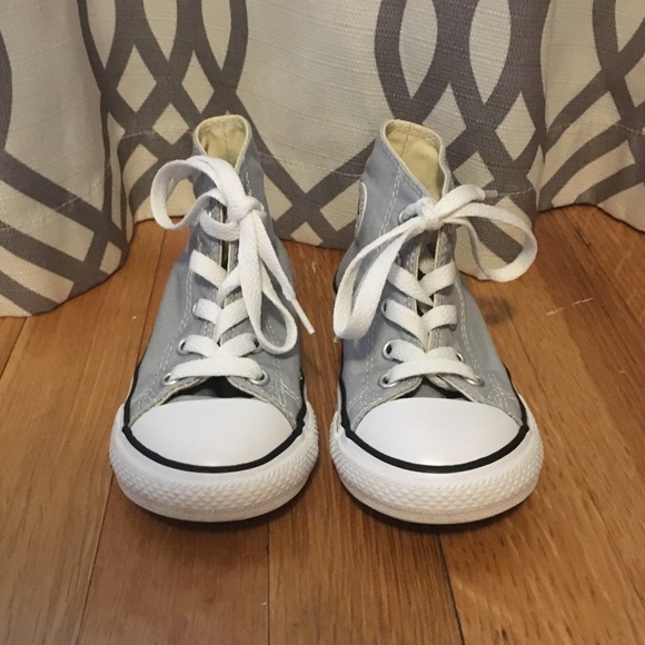 Converse Other - Grey converse all star high tops- toddler 9